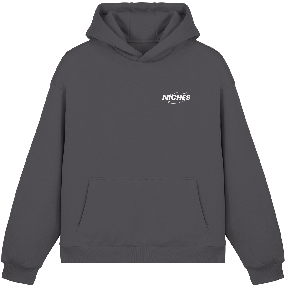 NiCHES - ESTILO BÁSICO - Sudadera con capucha corte cuadrado mullida