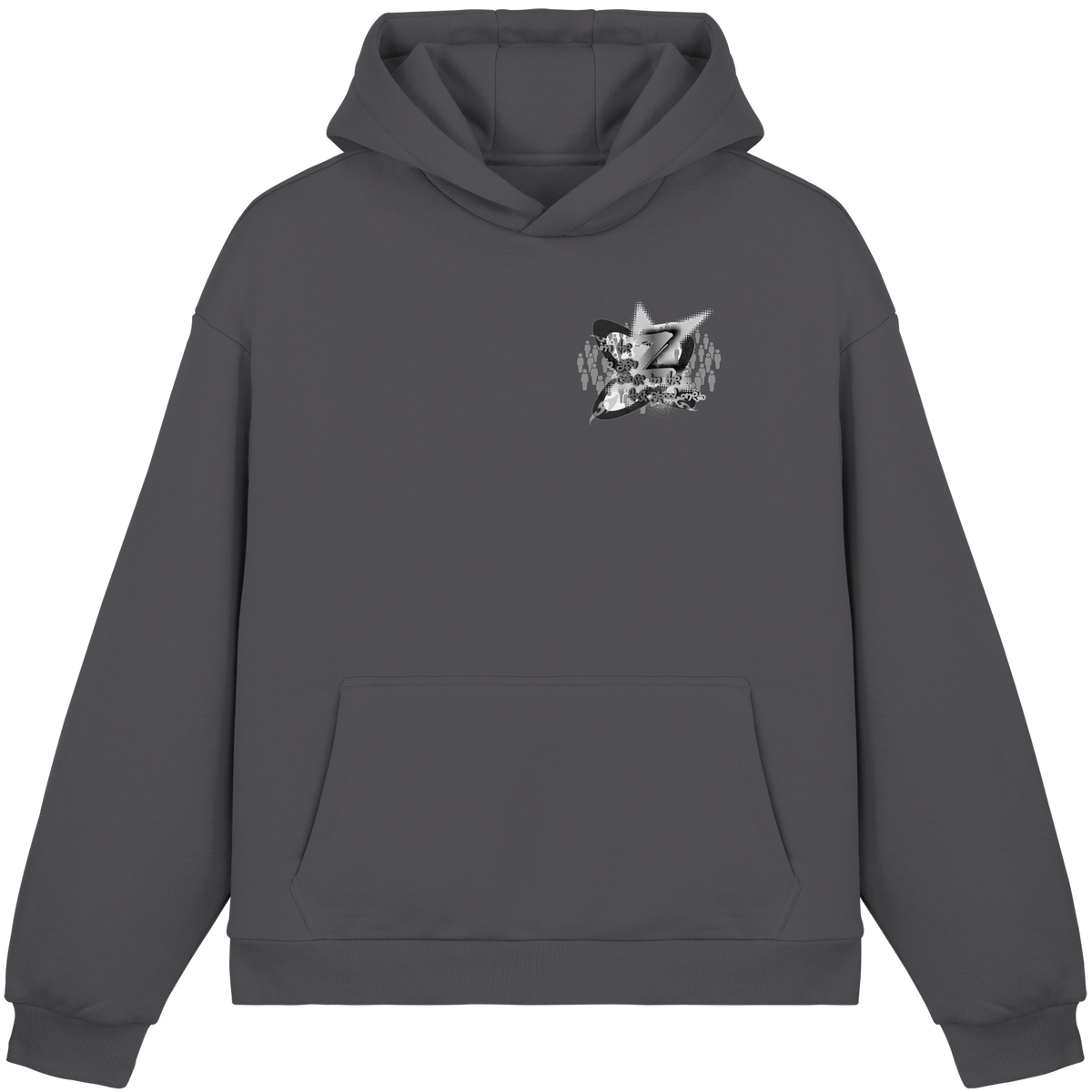 The Rebellion Z BASiCS - Felpa con cappuccio boxy fluffy