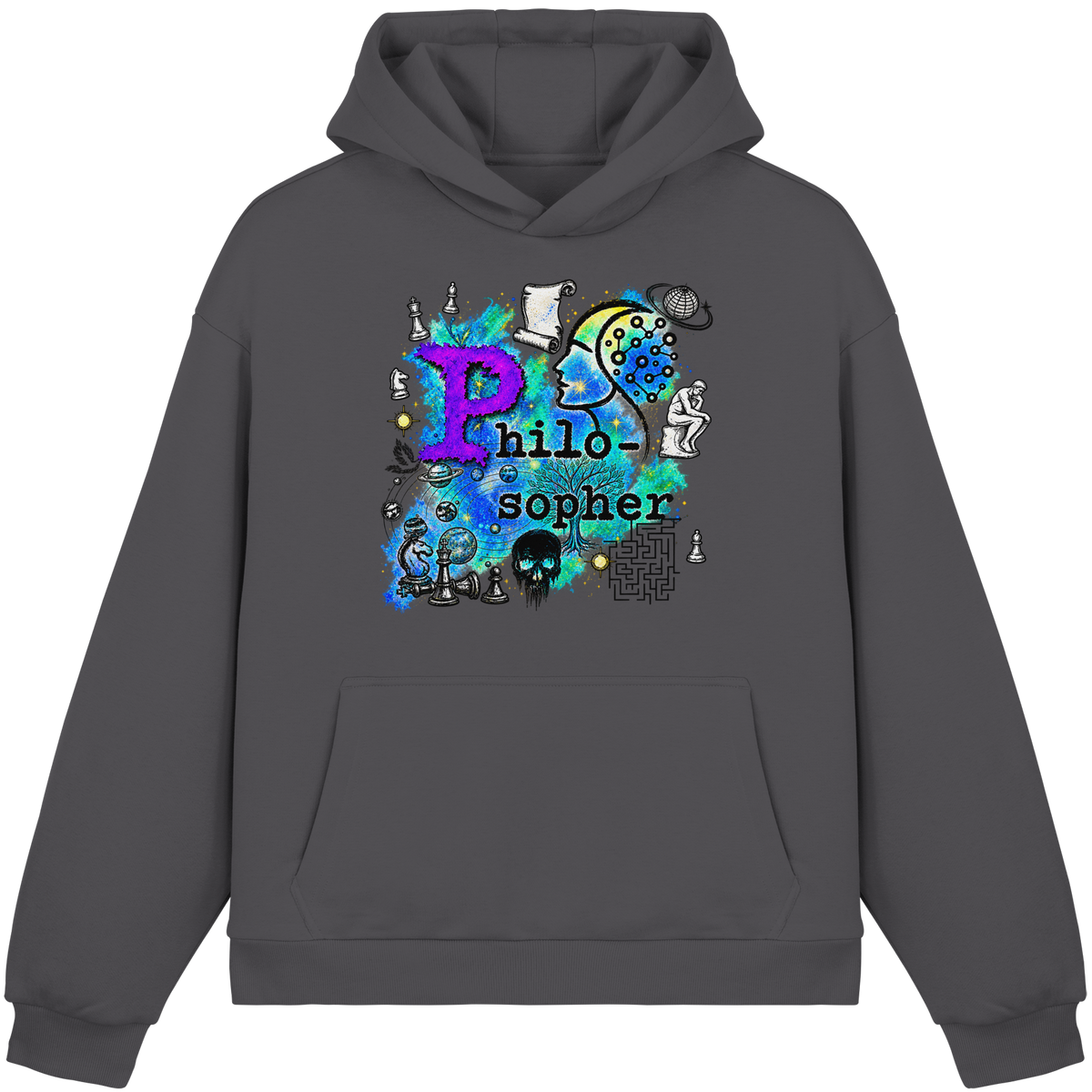The Philosopher - Fluffy Boxcut Hoodie