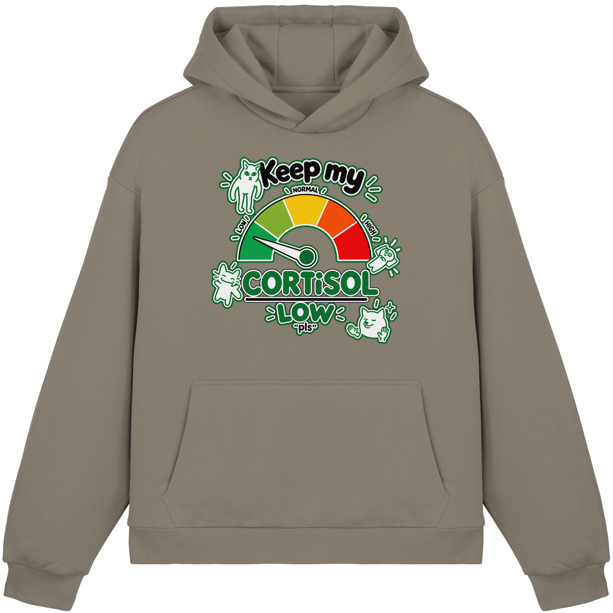 low CORTiSOL - Felpa con cappuccio boxcut Fluffy