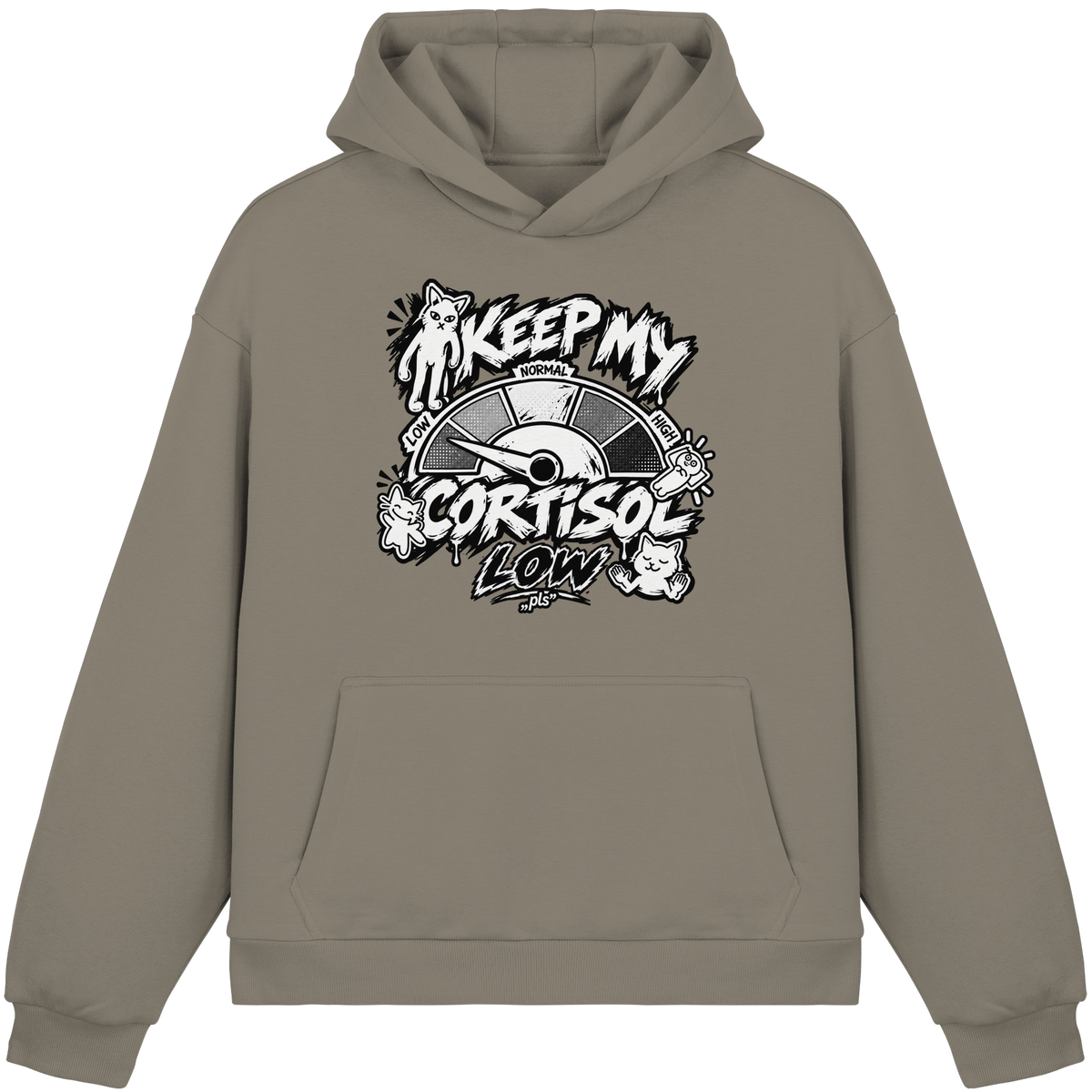 low CORTiSOL - Felpa con cappuccio boxcut Fluffy