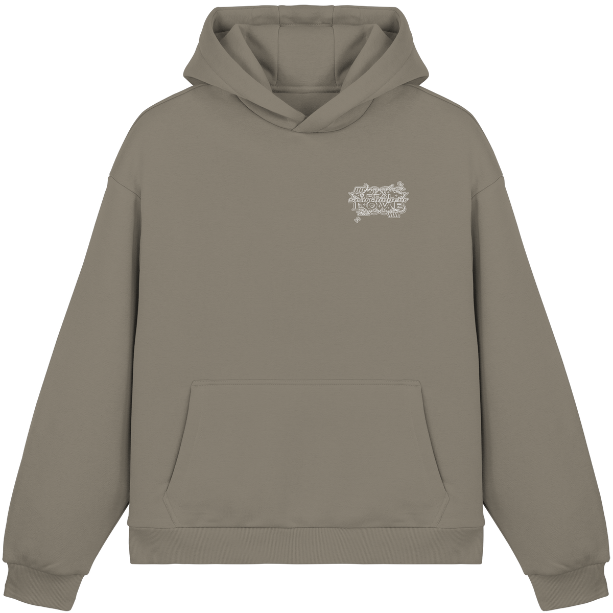 The REAL LOVE BASiCS - Fluffy Boxcut Hoodie