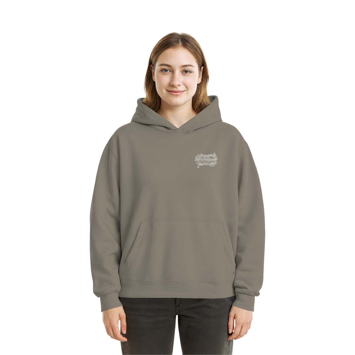 The REAL LOVE BASiCS - Fluffy Boxcut Hoodie