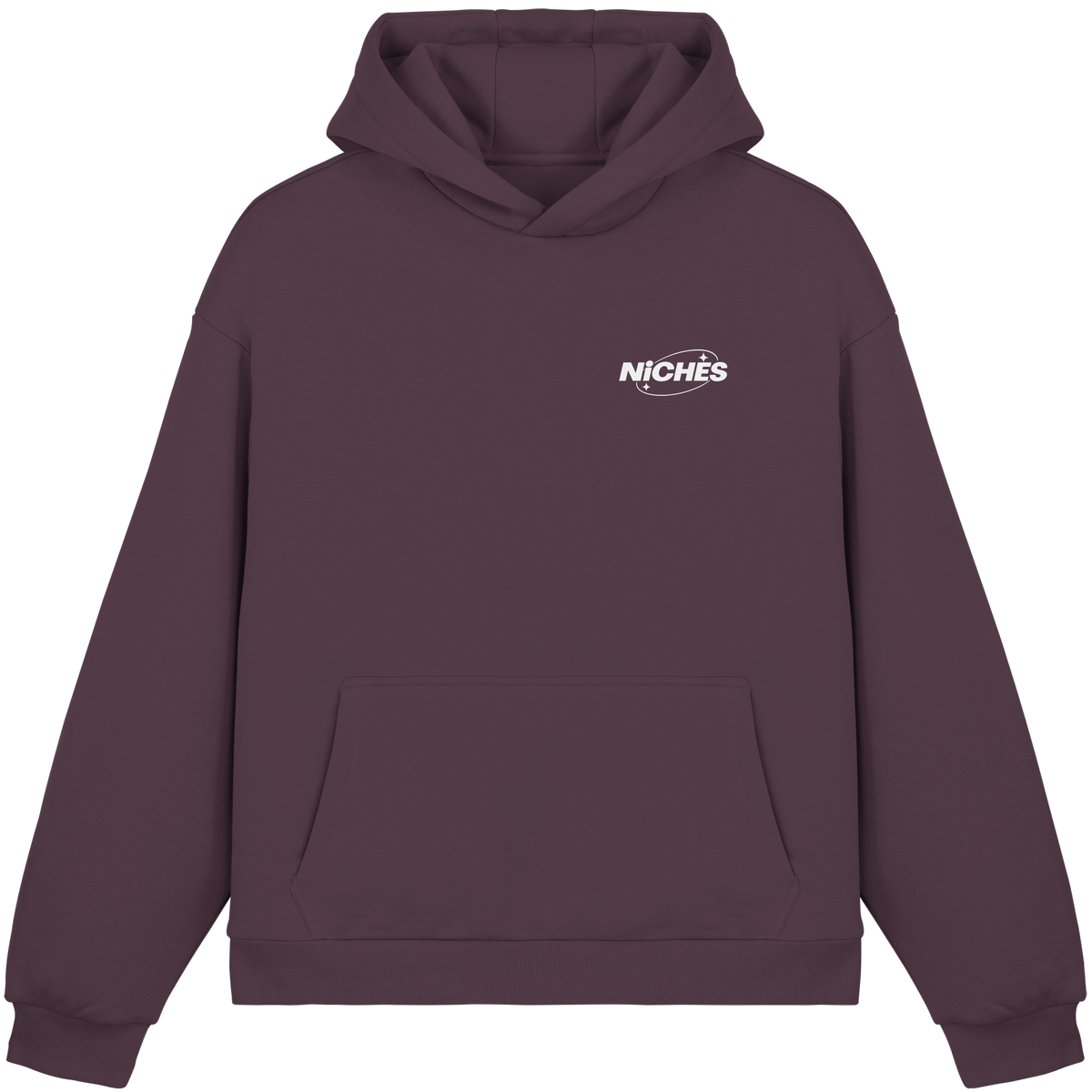 NiCHES - ESTILO BÁSICO - Sudadera con capucha corte cuadrado mullida