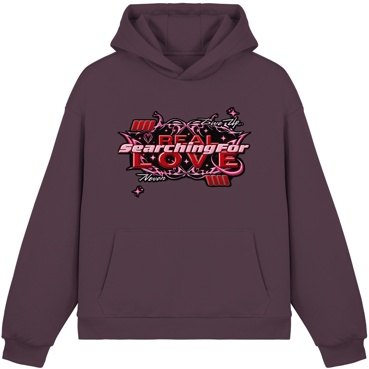 The Real Love - Peluş Kutulu Kapüşonlu Sweatshirt