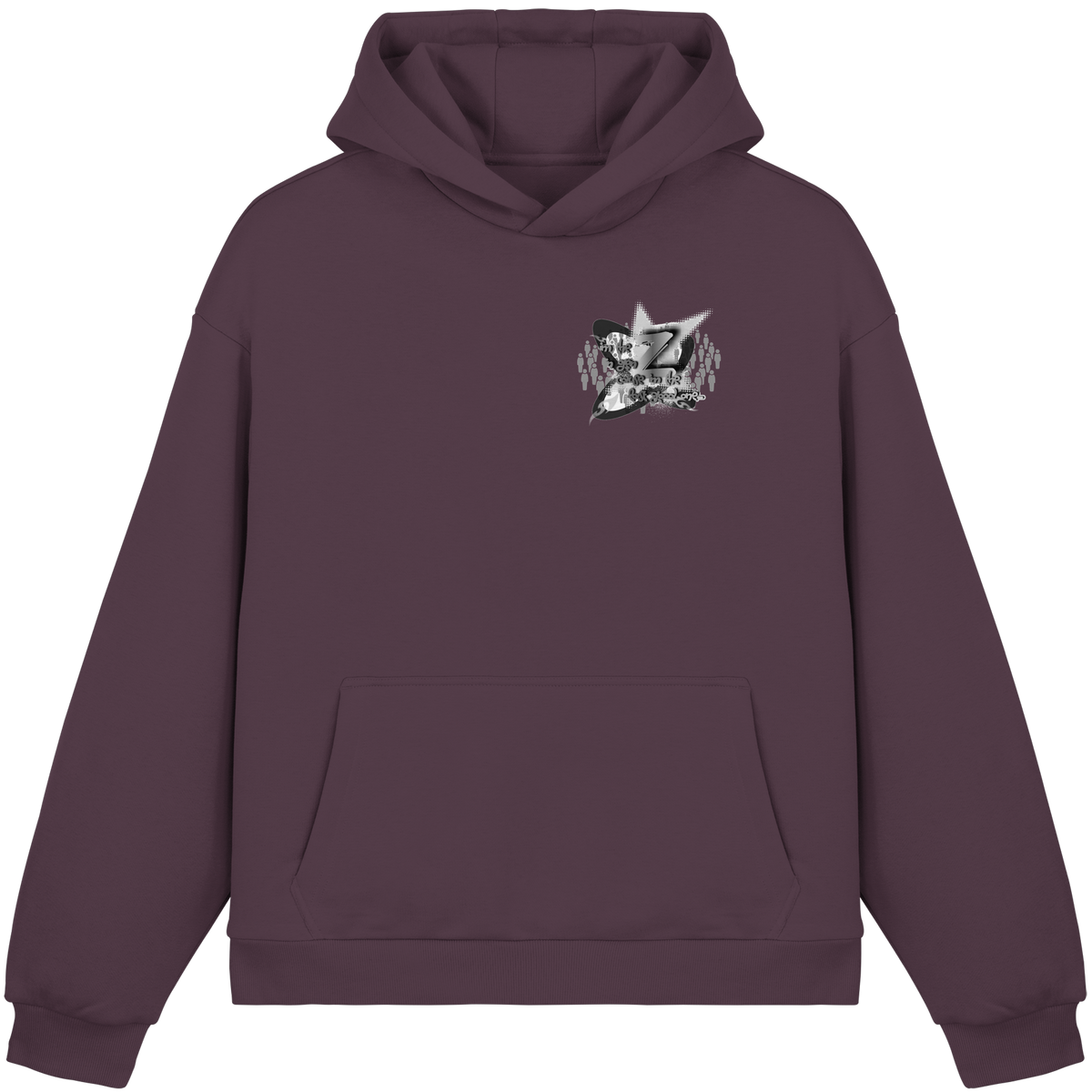 The Rebellion Z BASiCS - Felpa con cappuccio boxy fluffy