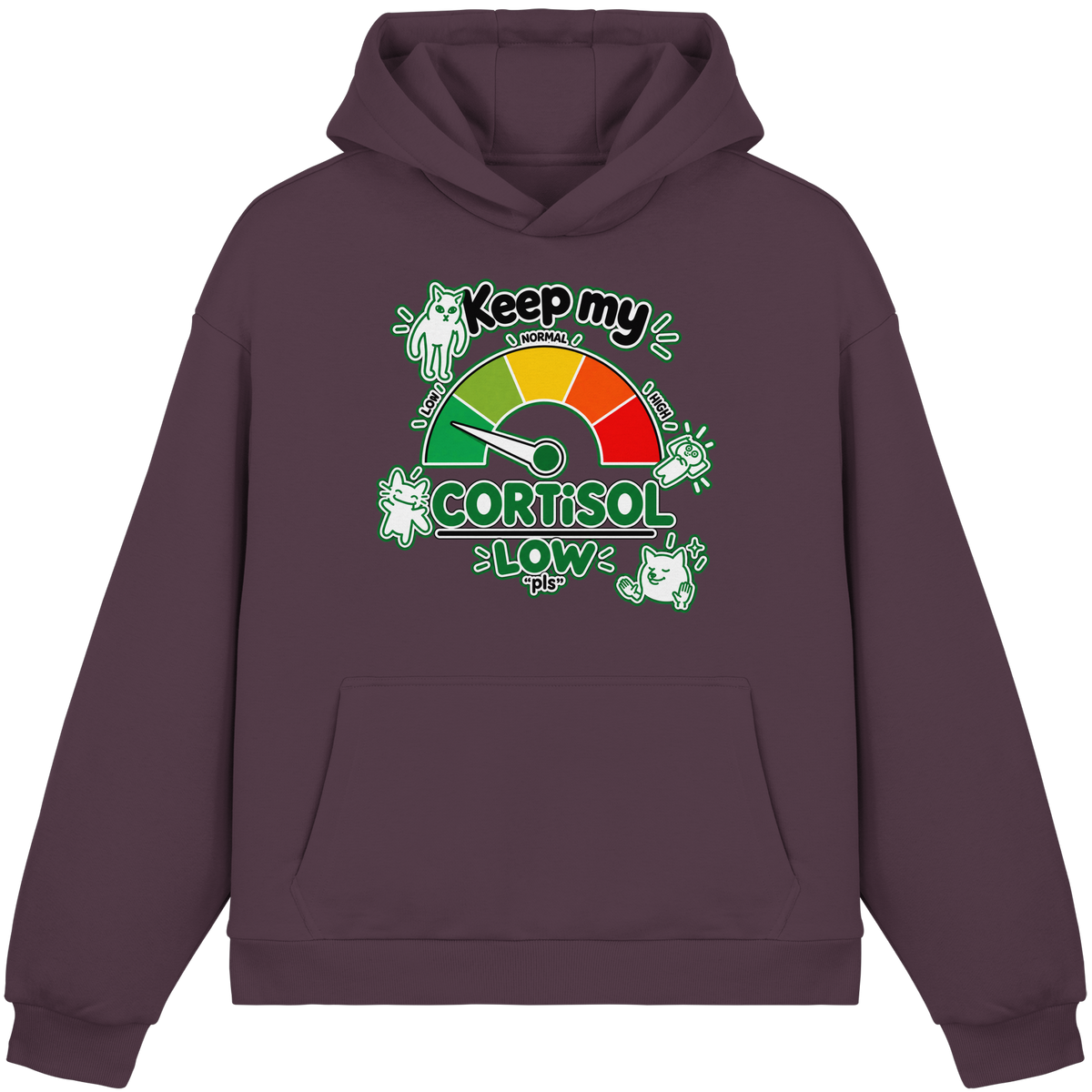 low CORTiSOL - Felpa con cappuccio boxcut Fluffy