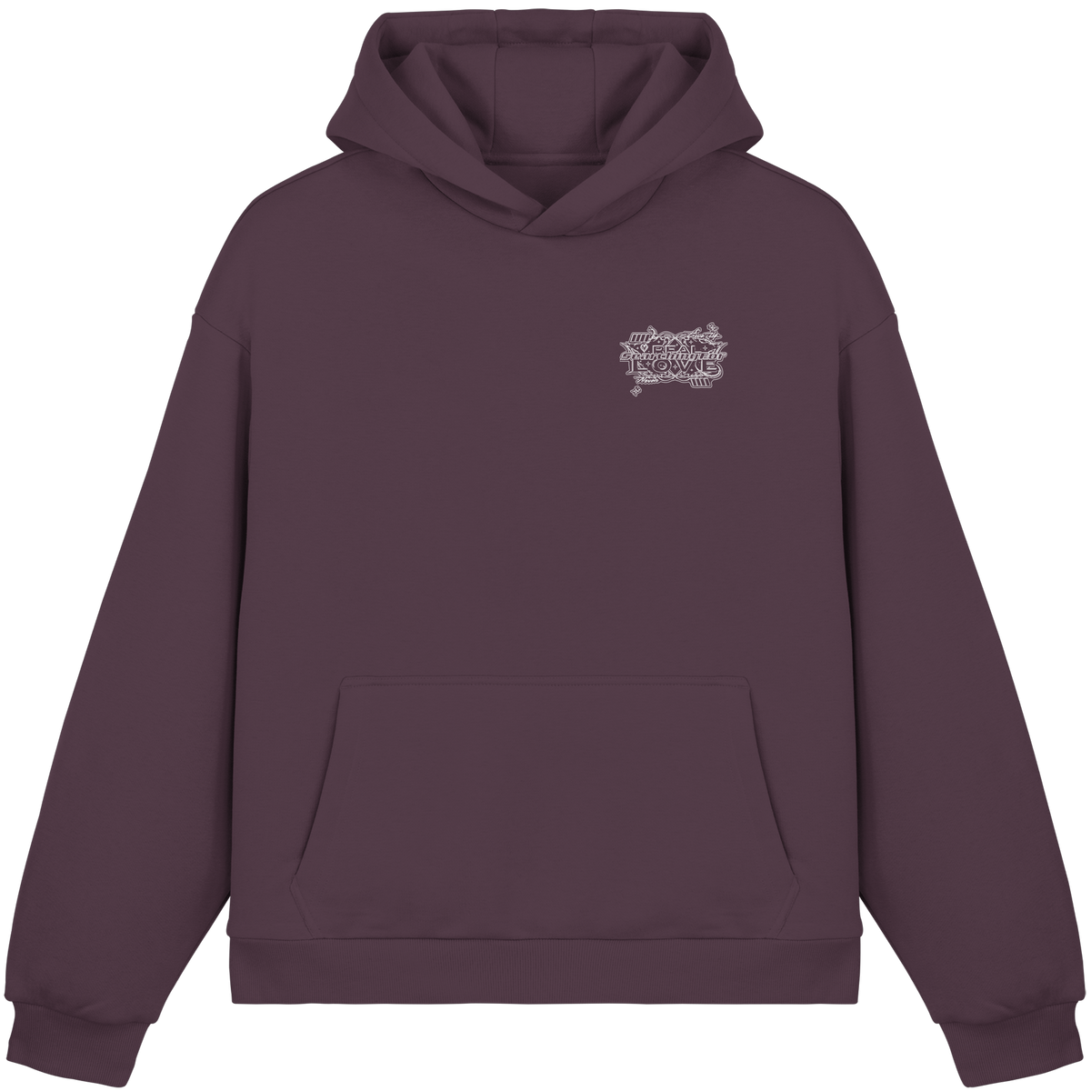 The REAL LOVE BASiCS - Fluffy Boxcut Hoodie