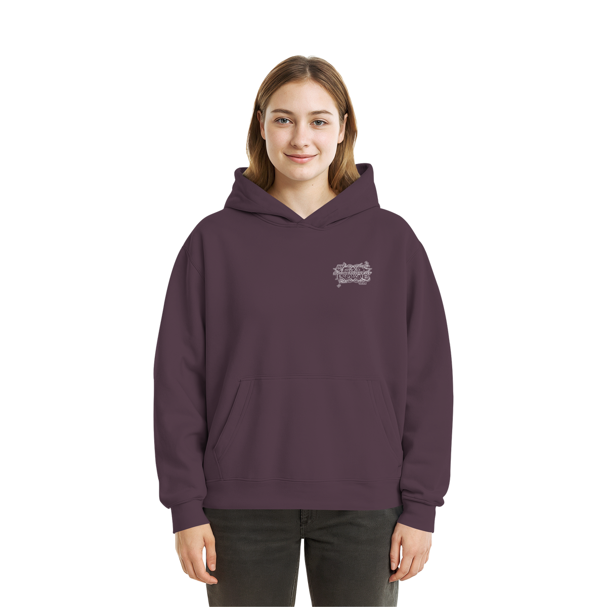The REAL LOVE BASiCS - Fluffy Boxcut Hoodie