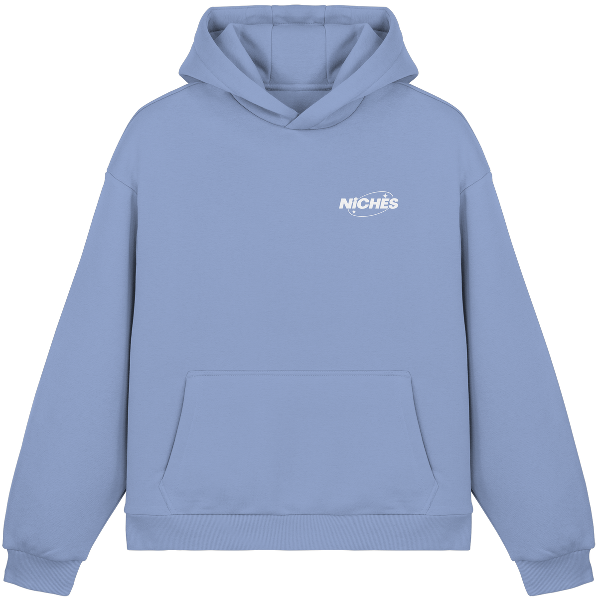 NiCHES - ESTILO BÁSICO - Sudadera con capucha corte cuadrado mullida