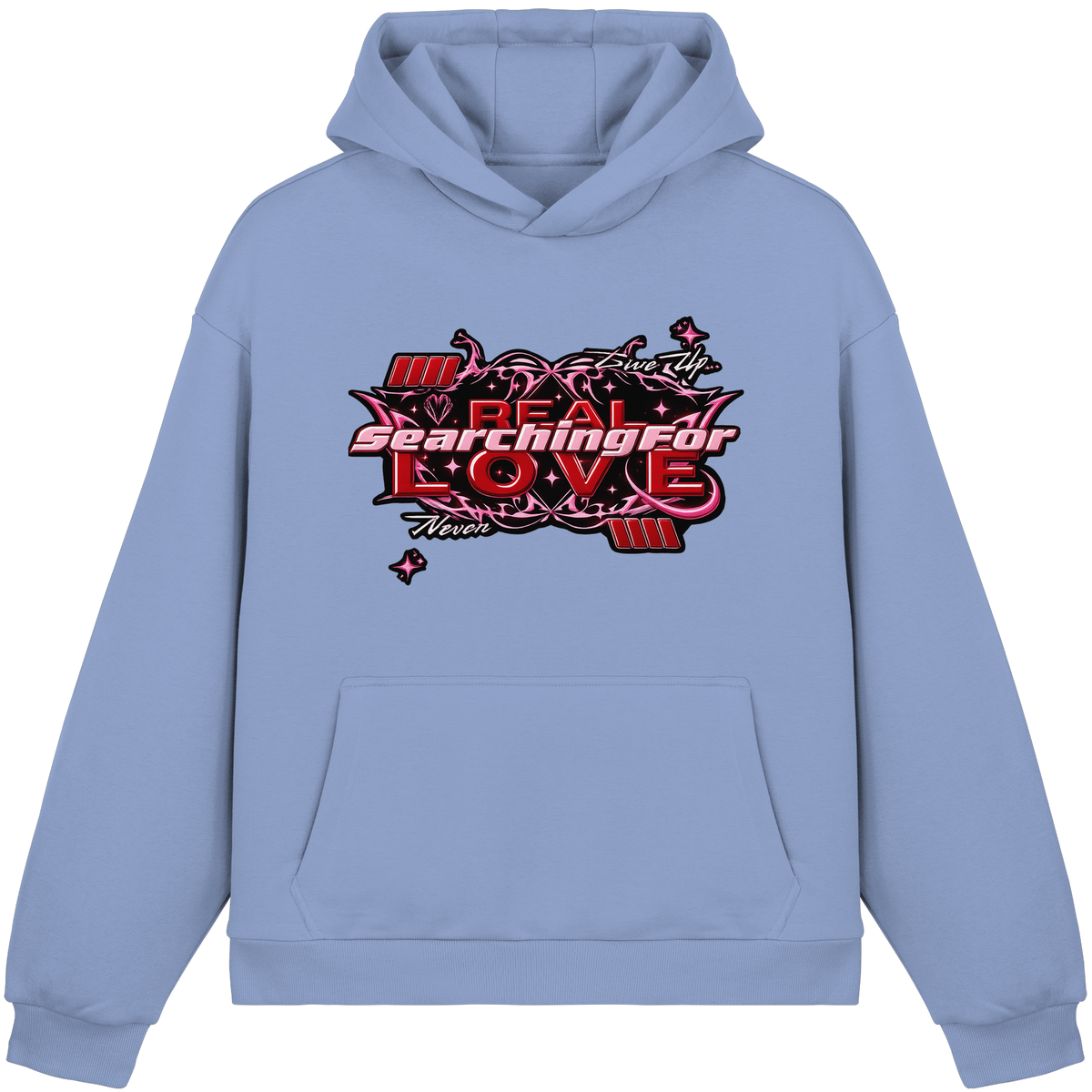 The Real Love - Peluş Kutulu Kapüşonlu Sweatshirt