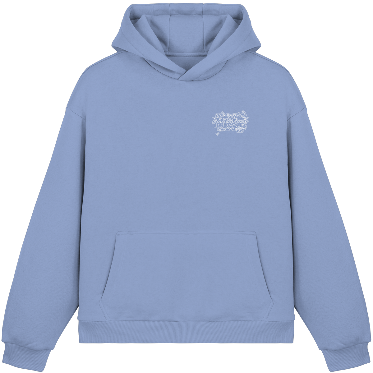 The REAL LOVE BASiCS - Fluffy Boxcut Hoodie