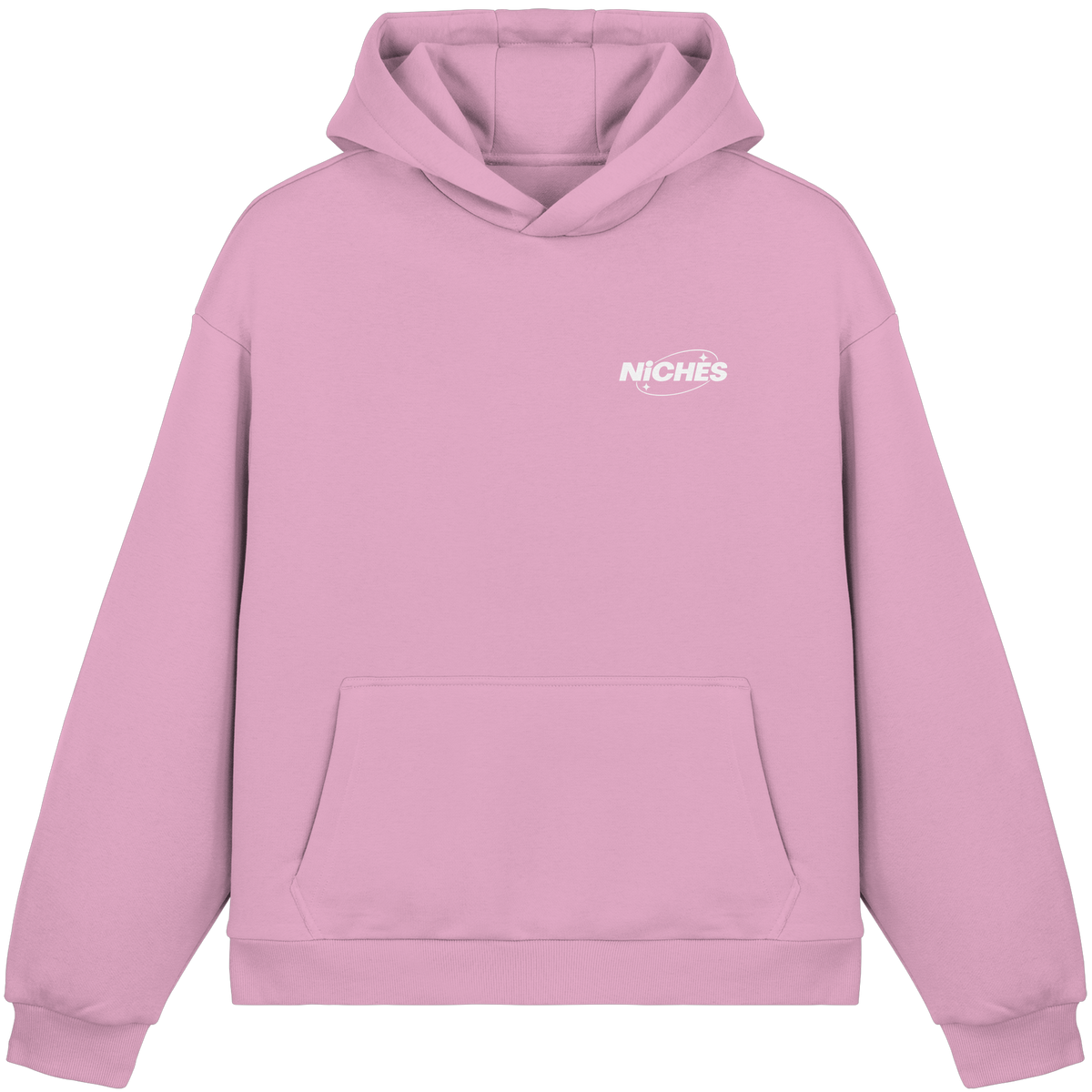 NiCHES - ESTILO BÁSICO - Sudadera con capucha corte cuadrado mullida