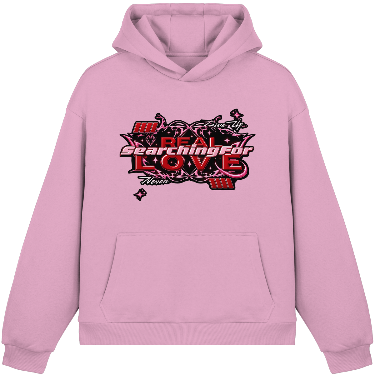 The Real Love - Peluş Kutulu Kapüşonlu Sweatshirt