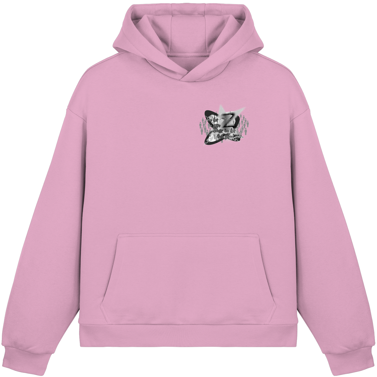 The Rebellion Z BASiCS - Felpa con cappuccio boxy fluffy