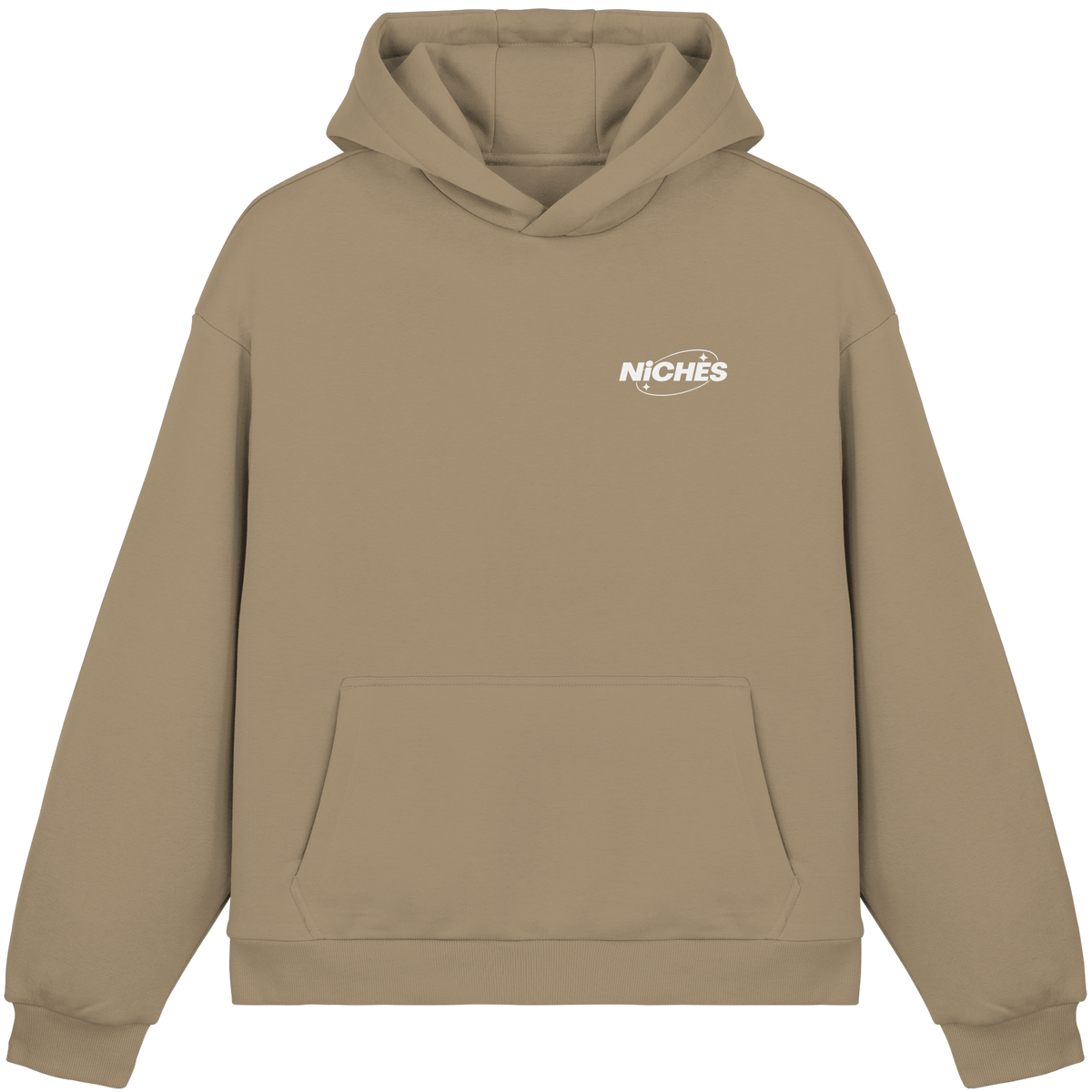 NiCHES - ESTILO BÁSICO - Sudadera con capucha corte cuadrado mullida