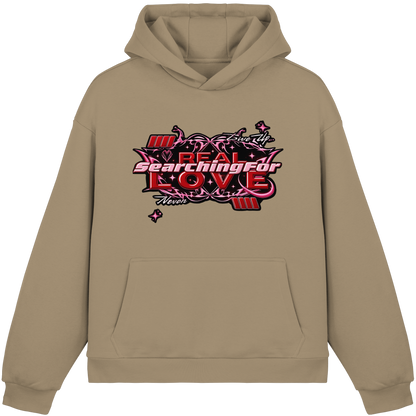 The Real Love - Peluş Kutulu Kapüşonlu Sweatshirt