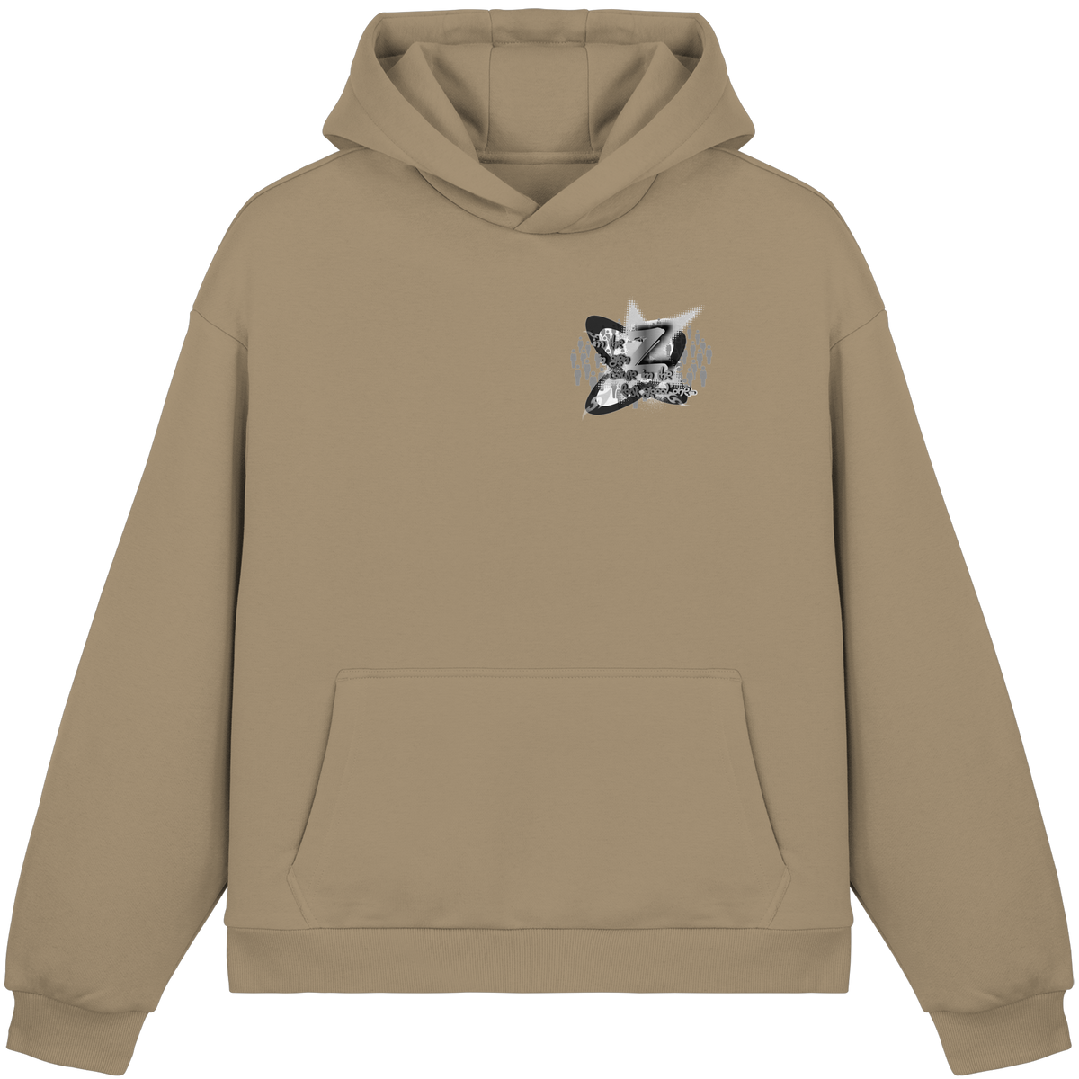 The Rebellion Z BASiCS - Felpa con cappuccio boxy fluffy