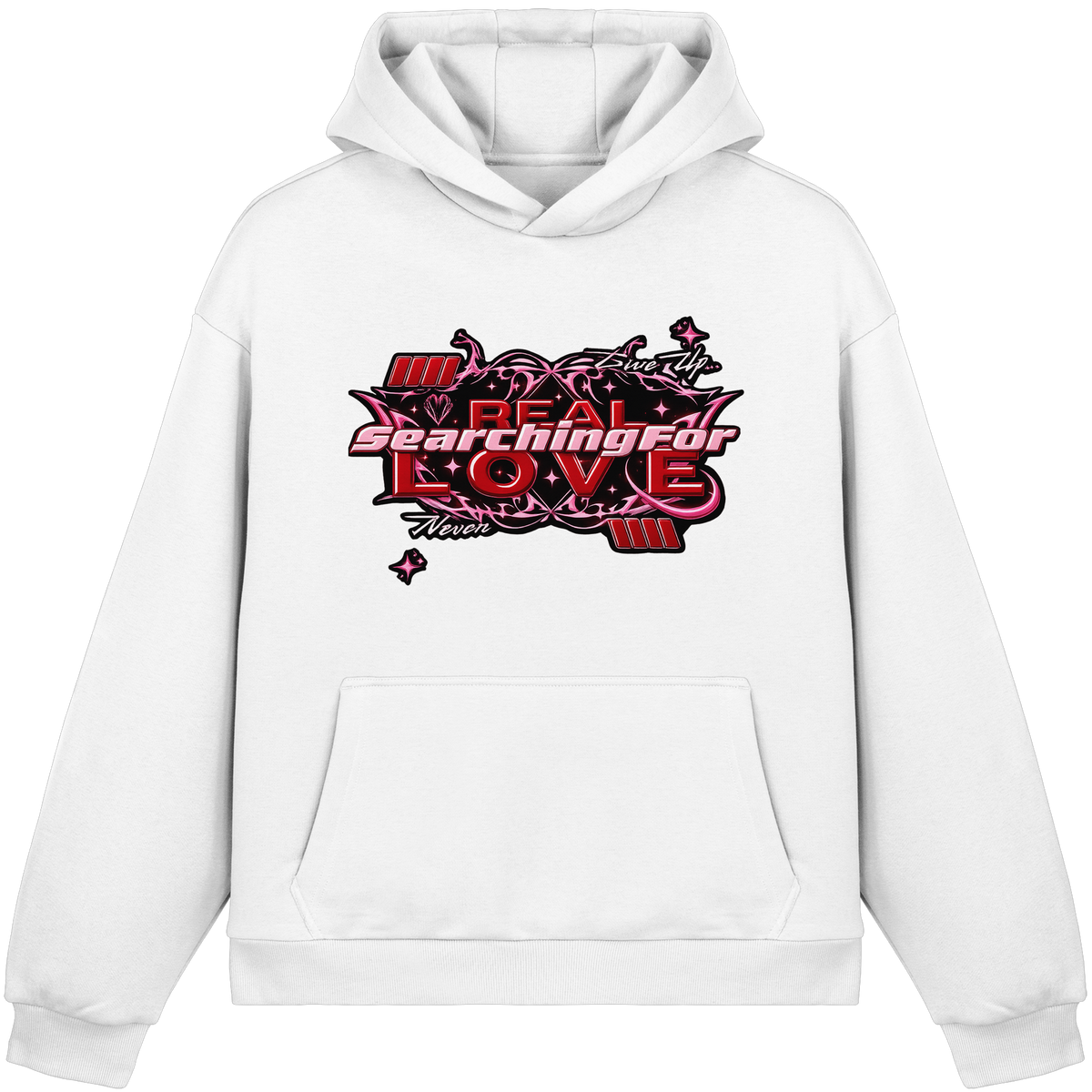 The Real Love - Peluş Kutulu Kapüşonlu Sweatshirt
