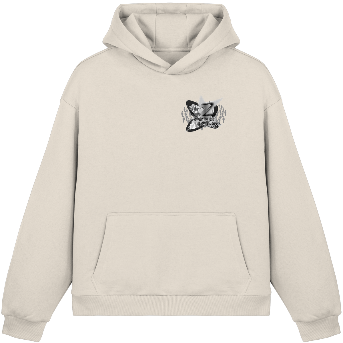 The Rebellion Z BASiCS - Felpa con cappuccio boxy fluffy