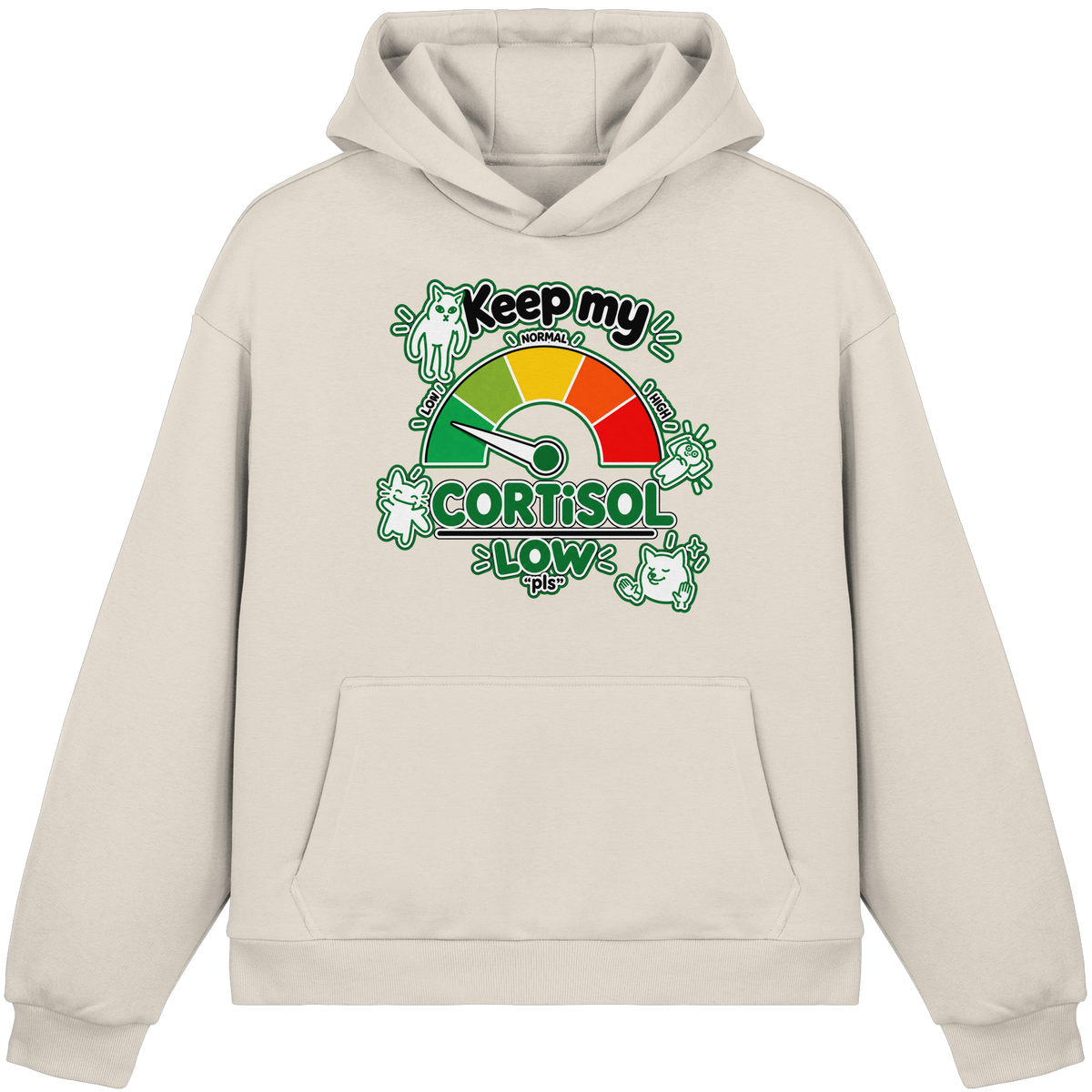 low CORTiSOL - Felpa con cappuccio boxcut Fluffy