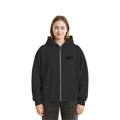 BASiCS - Für die SIMPLE - Fluffige Boxcut-Jacke mit Reißverschluss