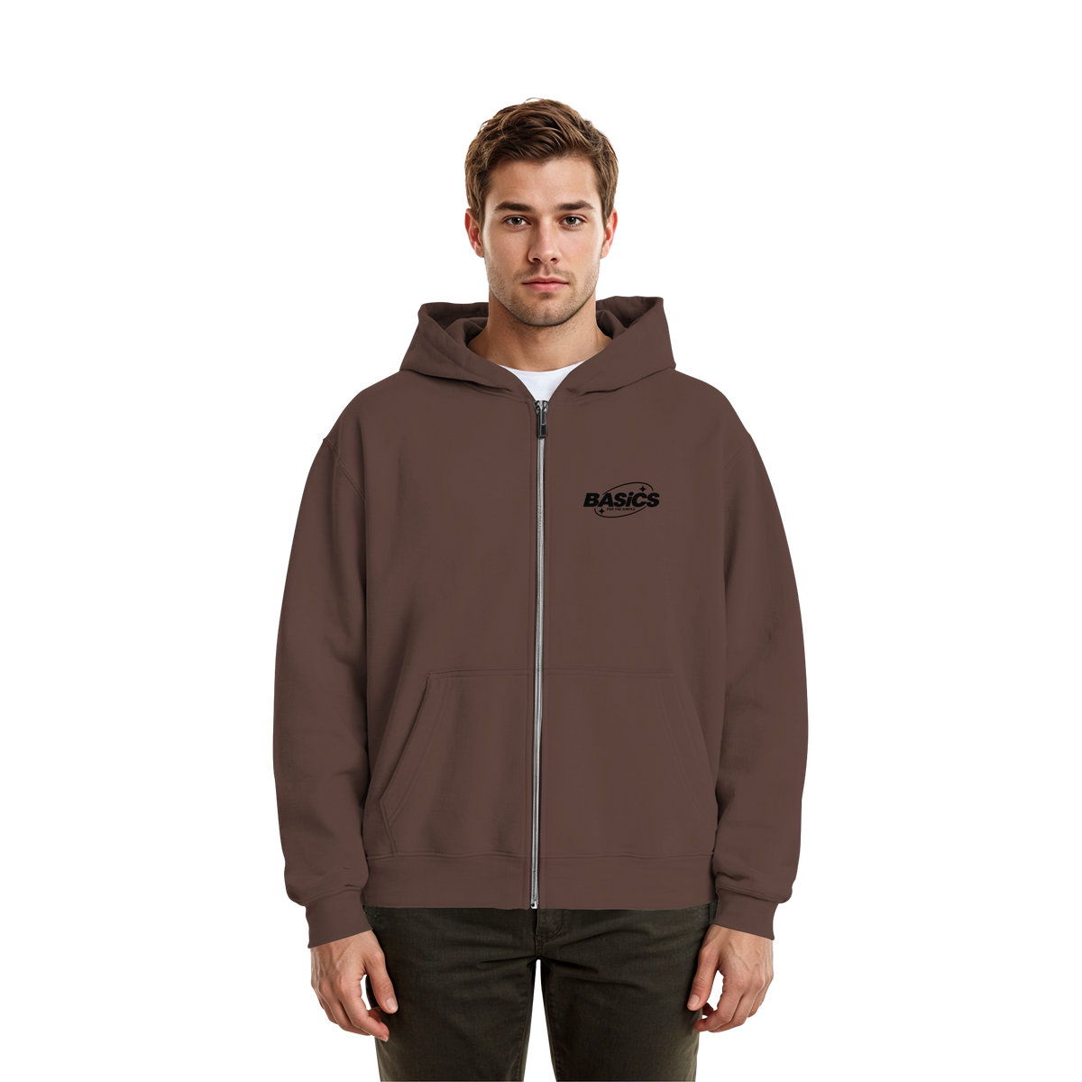 BASiCS - Für die SIMPLE - Fluffige Boxcut-Jacke mit Reißverschluss