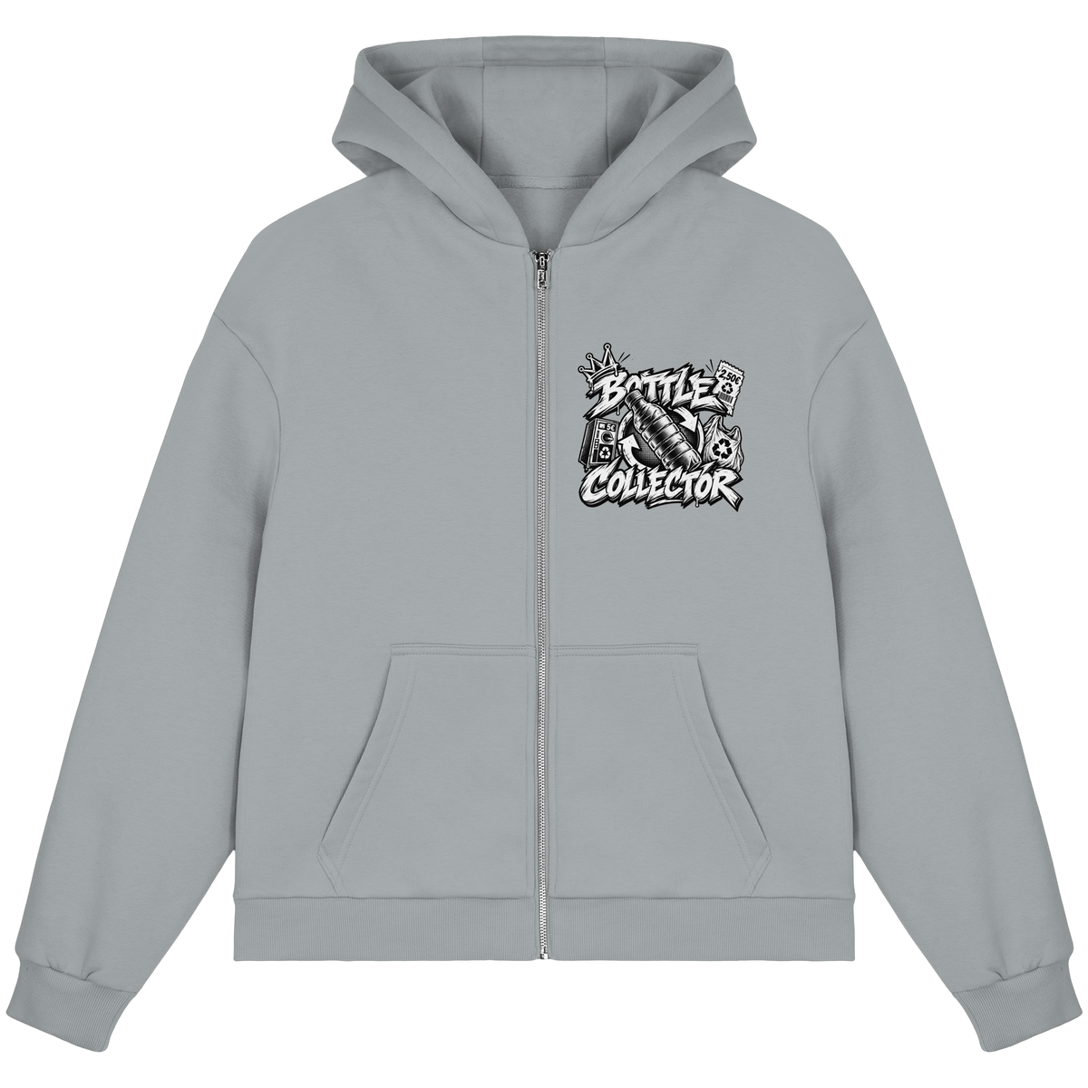 PFANDOM BASiCS - Felpa boxcut con zip