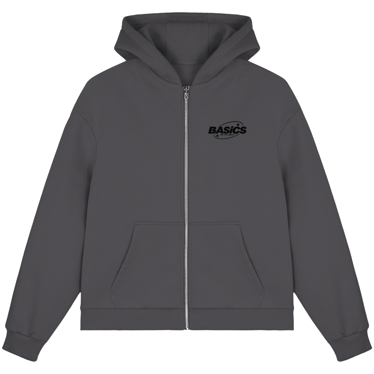 BASiCS - Für die SIMPLE - Fluffige Boxcut-Jacke mit Reißverschluss