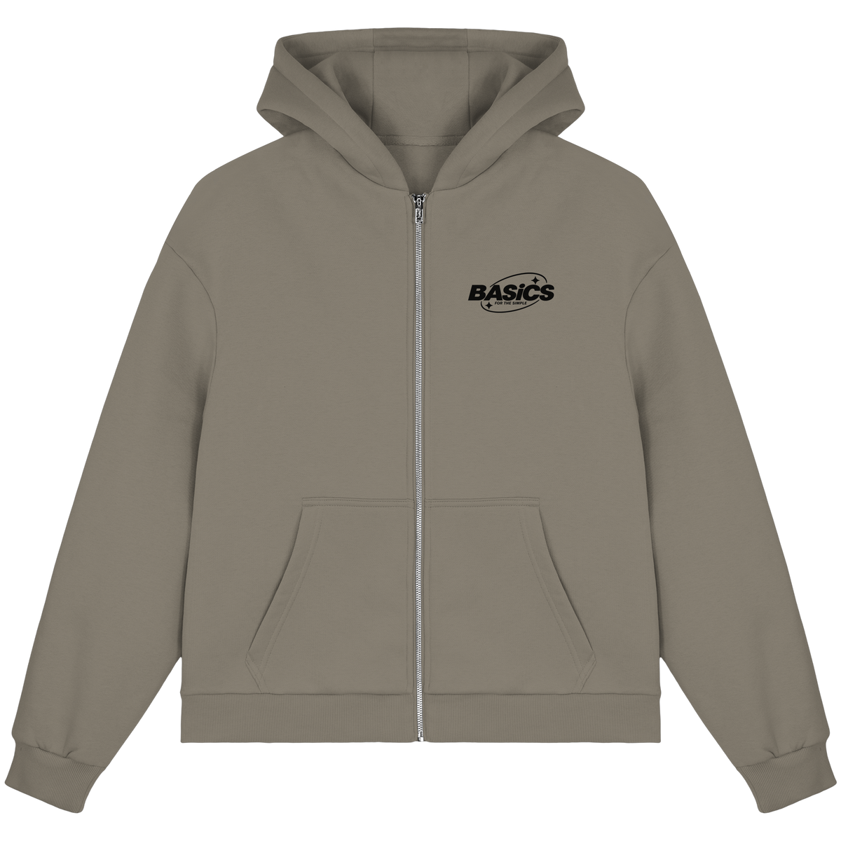 BASiCS - Für die SIMPLE - Fluffige Boxcut-Jacke mit Reißverschluss