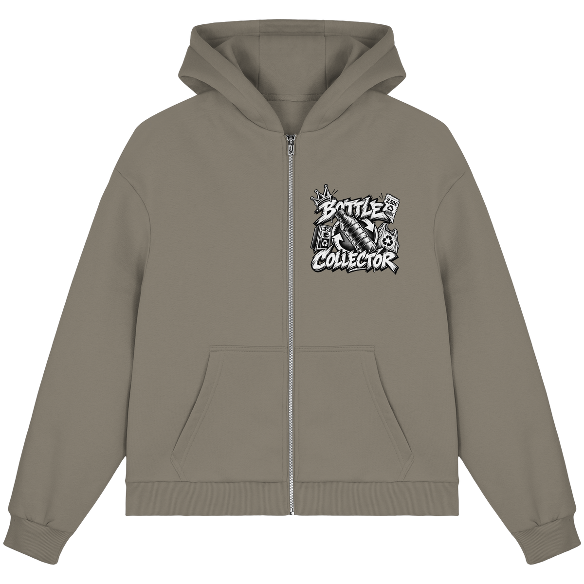 PFANDOM BASiCS - Felpa boxcut con zip