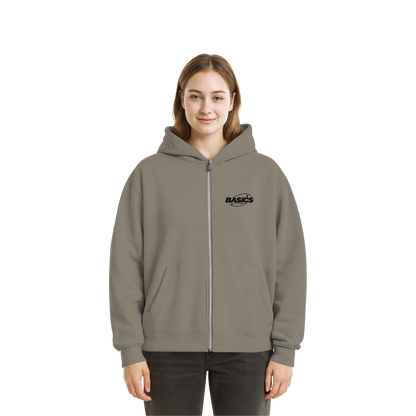 BASiCS - Für die SIMPLE - Fluffige Boxcut-Jacke mit Reißverschluss