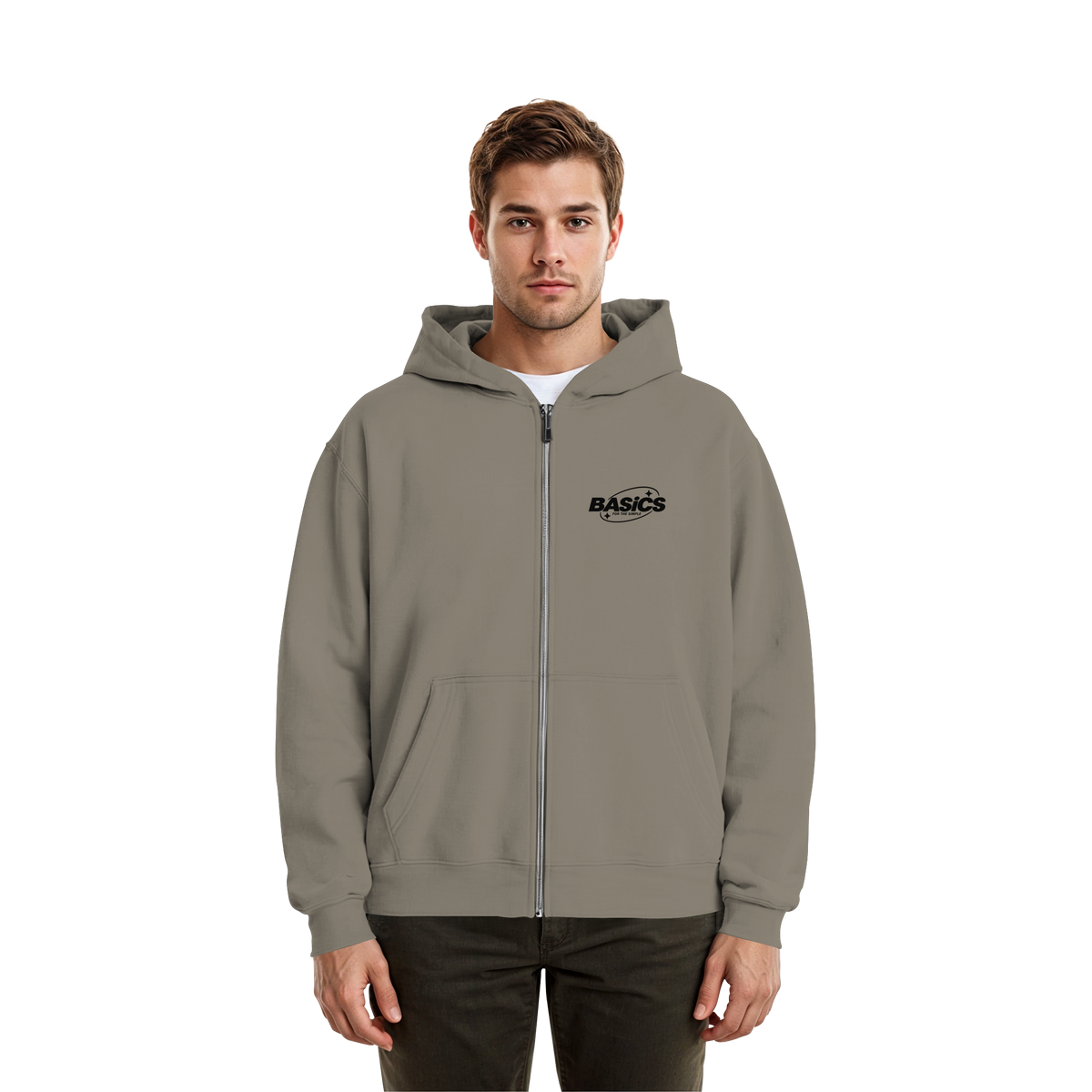 BASiCS - Für die SIMPLE - Fluffige Boxcut-Jacke mit Reißverschluss