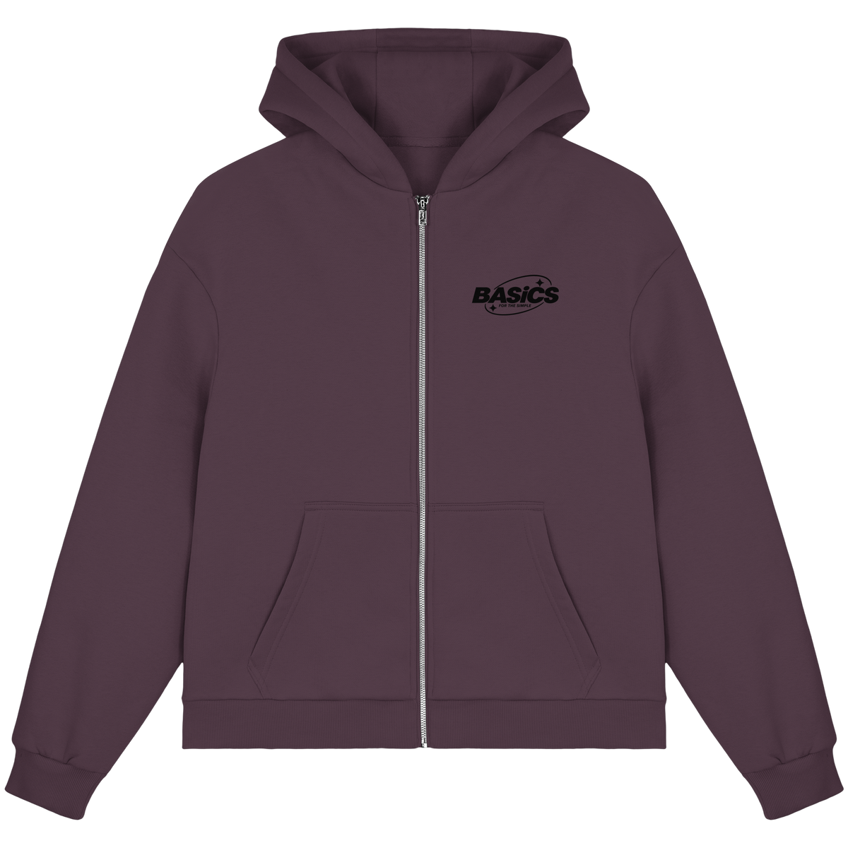 BASiCS - Für die SIMPLE - Fluffige Boxcut-Jacke mit Reißverschluss
