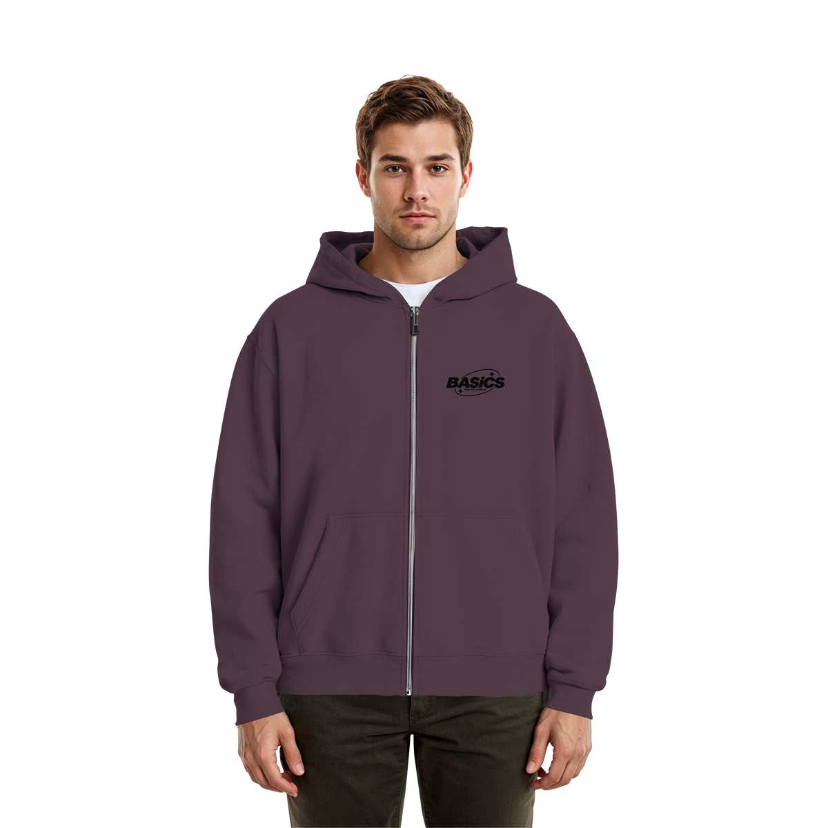 BASiCS - Für die SIMPLE - Fluffige Boxcut-Jacke mit Reißverschluss