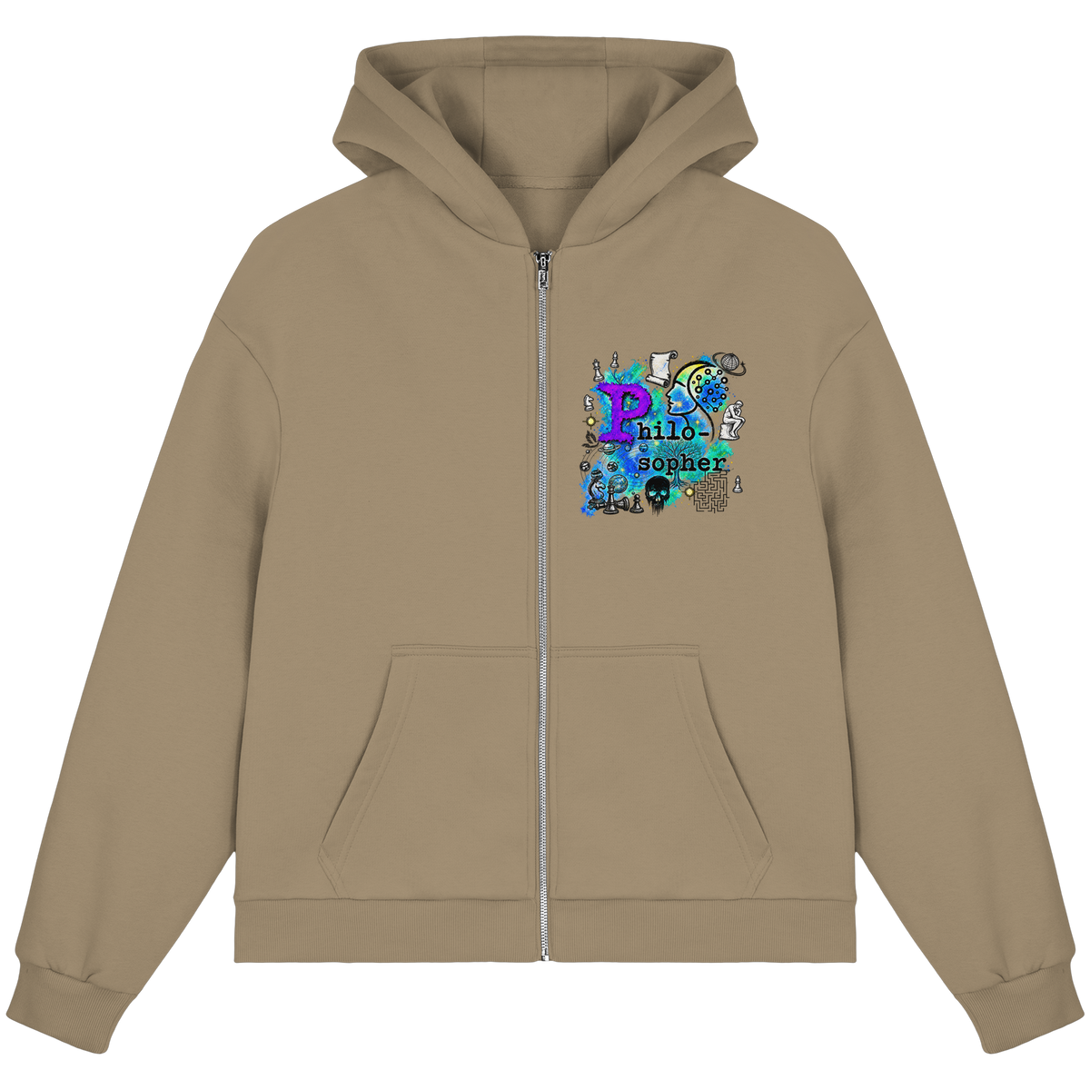 The Philosopher - Fluffy Boxcut Zipper