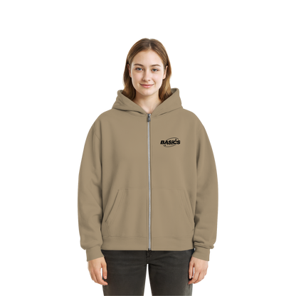 BASiCS - Für die SIMPLE - Fluffige Boxcut-Jacke mit Reißverschluss