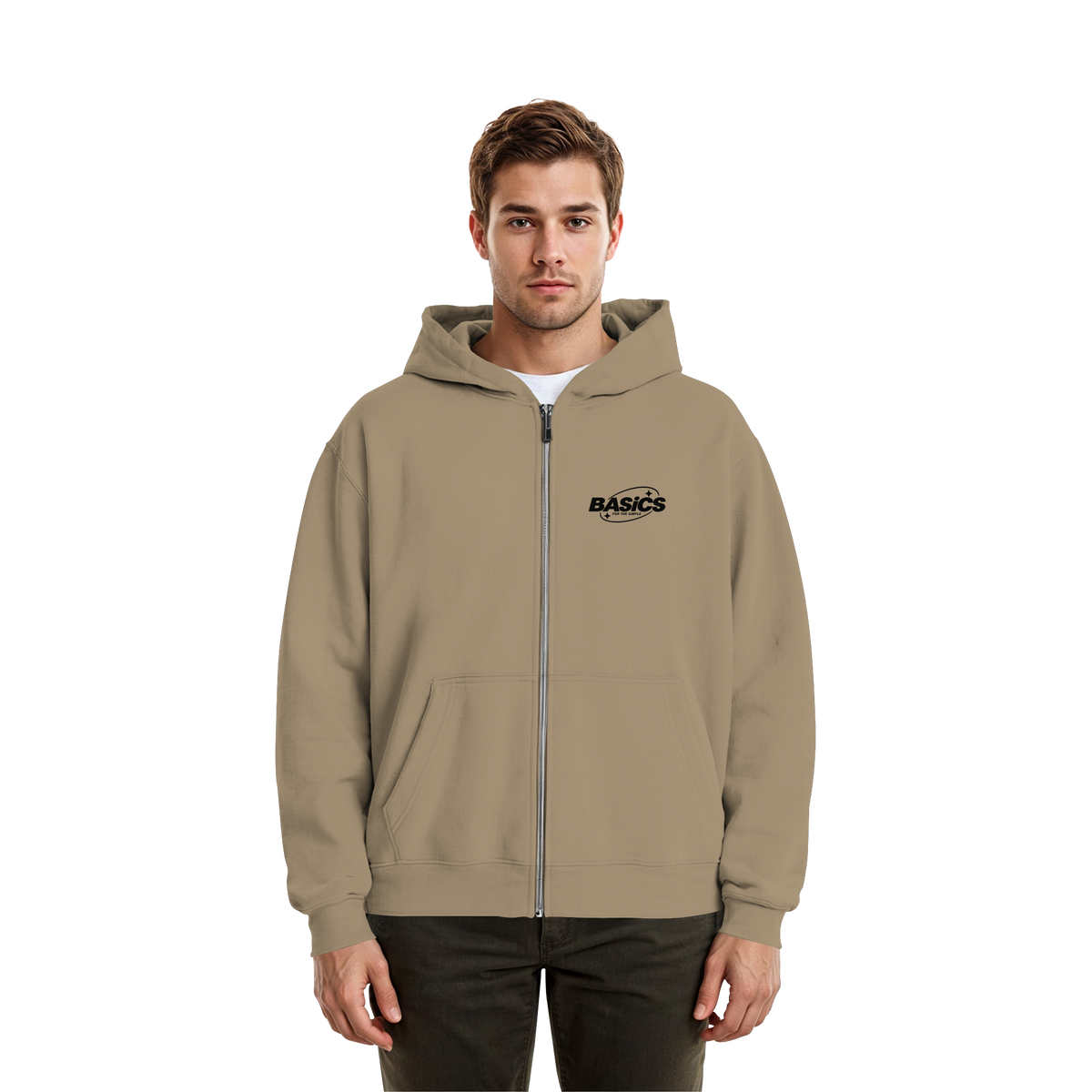 BASiCS - Für die SIMPLE - Fluffige Boxcut-Jacke mit Reißverschluss