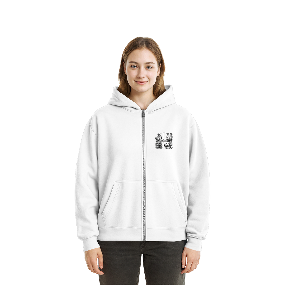 LOADiNG BASiCS - Fluffy Boxcut Zipper
