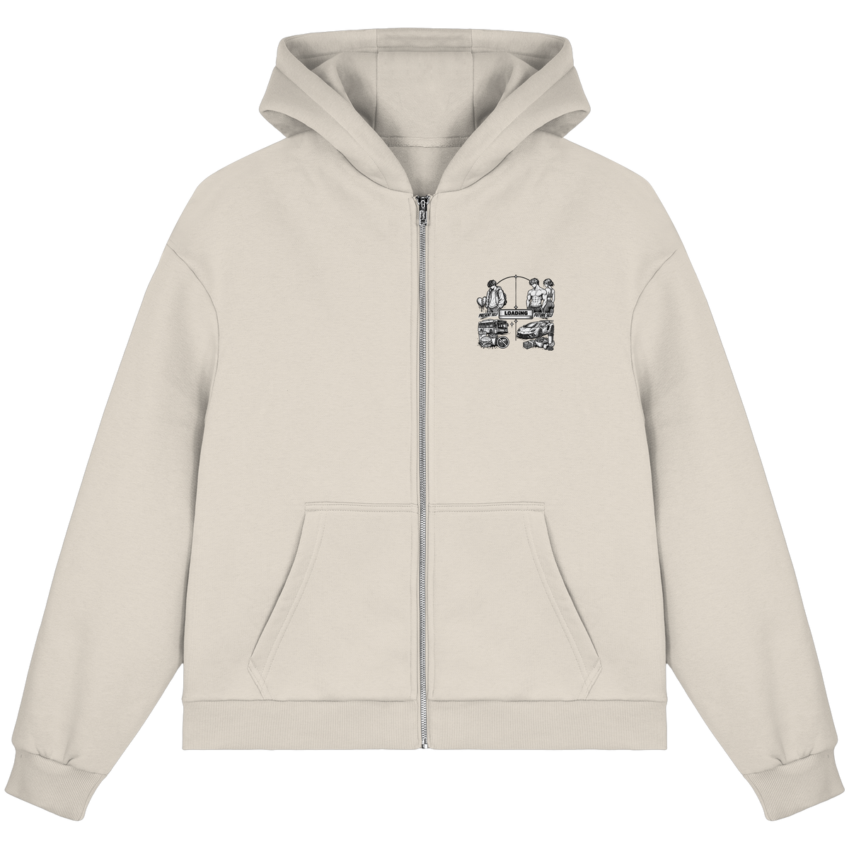 LOADiNG BASiCS - Fluffy Boxcut Zipper