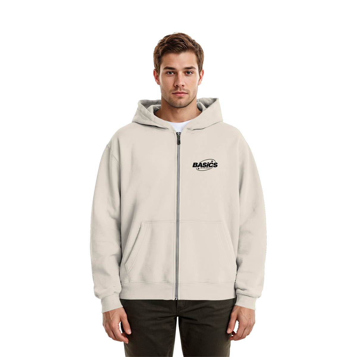 BASiCS - Für die SIMPLE - Fluffige Boxcut-Jacke mit Reißverschluss