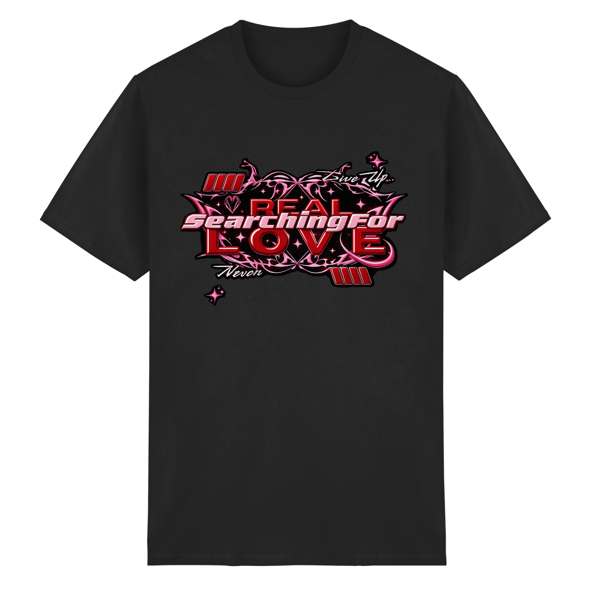 The Real Love - Schweres Baumwoll-T-Shirt