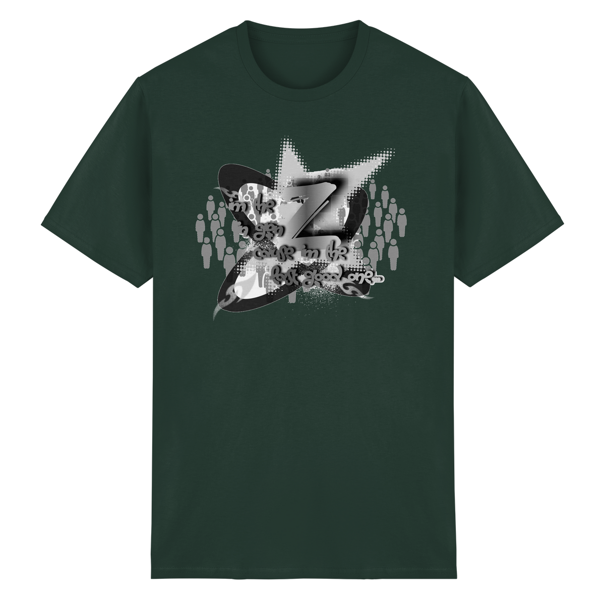 The Rebellion Z BASiC - T-shirt in cotone pesante