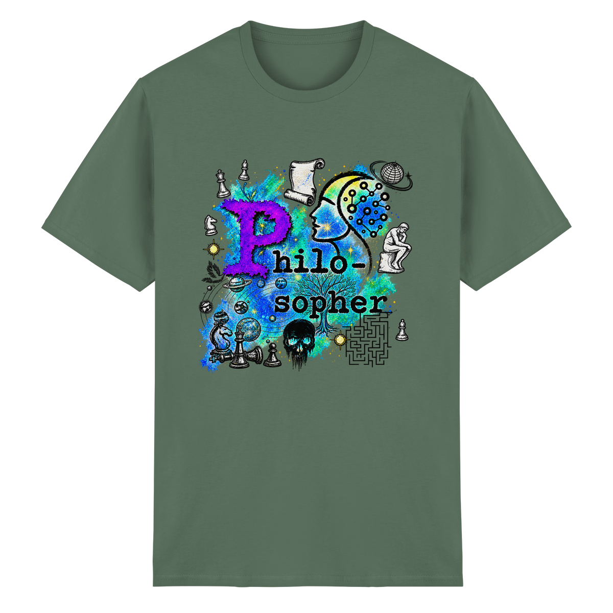 The Philosopher - Heavy Cotton T-Shirt