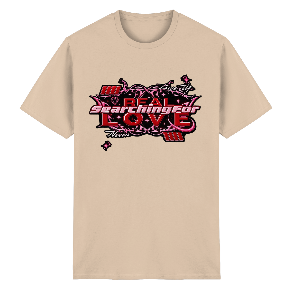The Real Love - Schweres Baumwoll-T-Shirt