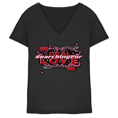 The Real Love - Ladies V-Neck Shirt