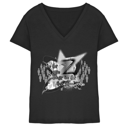 The Rebellion Z BASiC - Maglia da donna con scollo a V