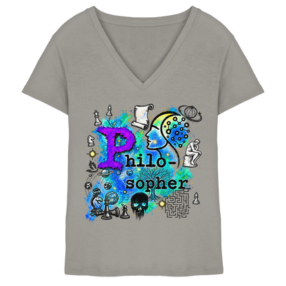 Der Philosoph – Damen-V-Shirt