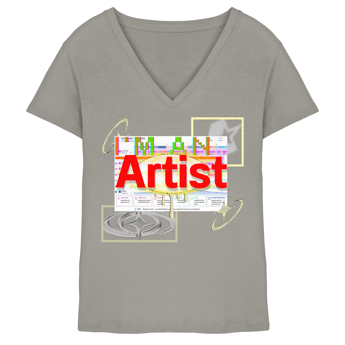 The Artist - Ladies V-Neck Shirt