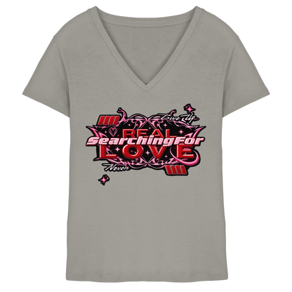 The Real Love - Ladies V-Neck Shirt